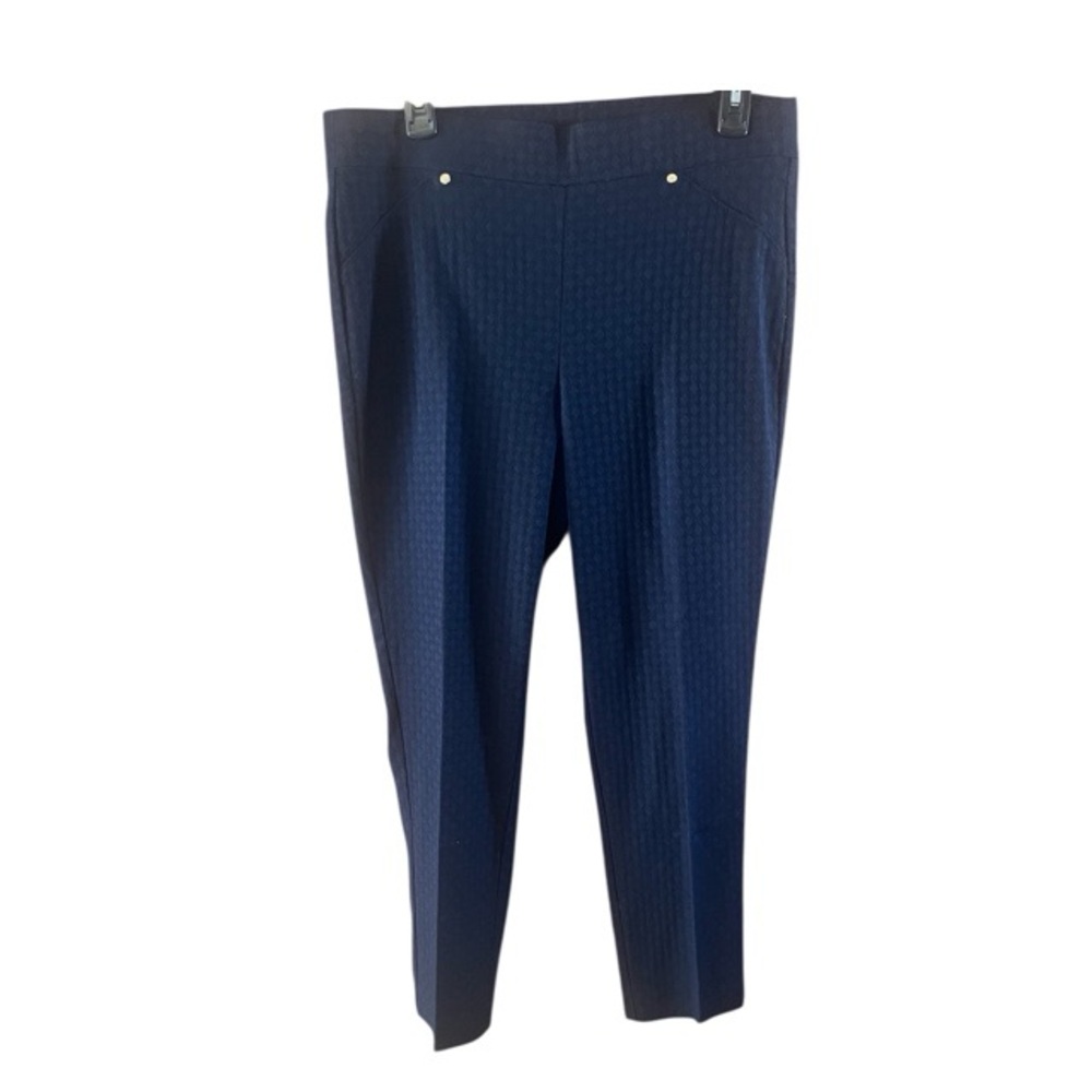 Anne Klein Textured Pull On Ankle‎ Trousers
